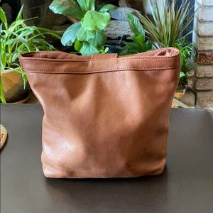 Vintage leather backpack